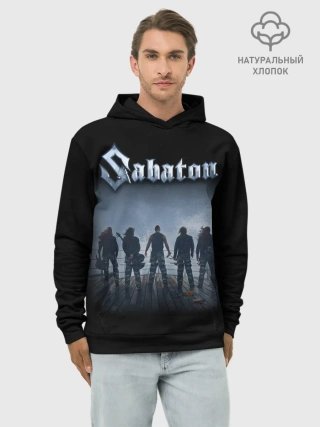 Худи мужской база хлопок / Sabaton