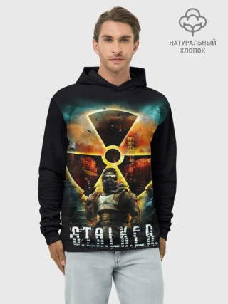 Худи мужской база хлопок / S.T.A.L.K.E.R.