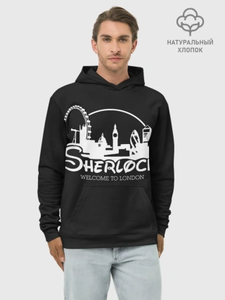 Худи мужской база хлопок / Sherlock