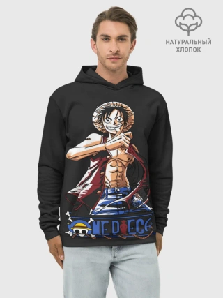 Худи мужской база хлопок / лайк One Piece