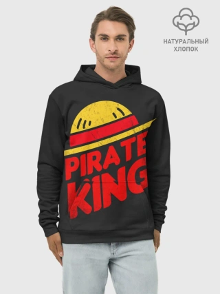 Худи мужской база хлопок / One Piece Pirate King