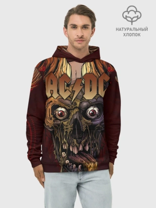Худи мужской база хлопок / AC/DC
