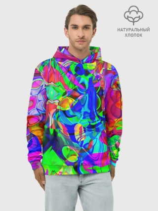 Худи мужской база хлопок / НЕОНОВЫЕ КРАСКИ