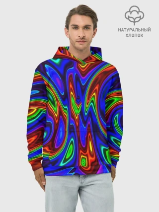 Худи мужской база хлопок / НЕОНОВЫЕ КРАСКИ