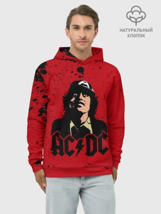 Худи мужской база хлопок / AC/DC