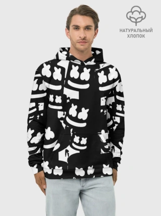 Худи мужской база хлопок / Marshmello