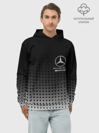 Худи мужской база хлопок / Mercedes-Benz