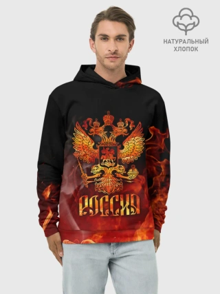 Худи мужской база хлопок / Россия