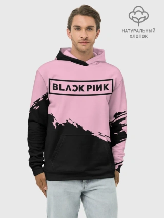 Худи мужской база хлопок / BlackPink