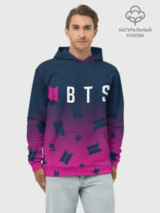 Худи мужской база хлопок / BTS / БТС