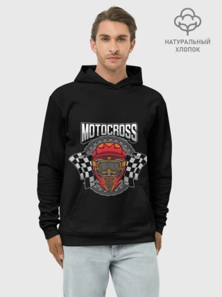 Худи мужской база хлопок / Motocross Champion | Мотокросс