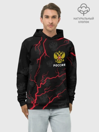 Худи мужской база хлопок / РОССИЯ / RUSSIA