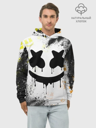 Худи мужской база хлопок / MARSHMELLO / МАРШМЕЛЛОУ