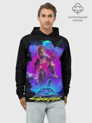 Худи мужской база хлопок / Cyberpunk 2077