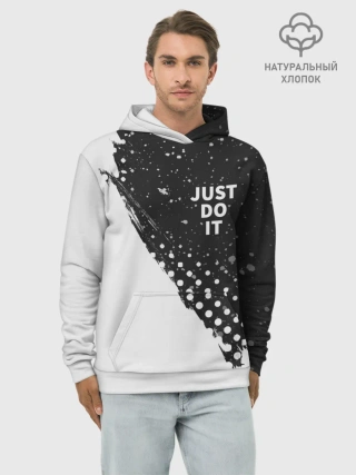 Худи мужской база хлопок / JUST DO IT