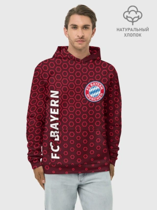 Худи мужской база хлопок / FC BAYERN / БАВАРИЯ