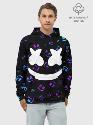 Худи мужской база хлопок / MARSHMELLO / МАРШМЕЛЛОУ