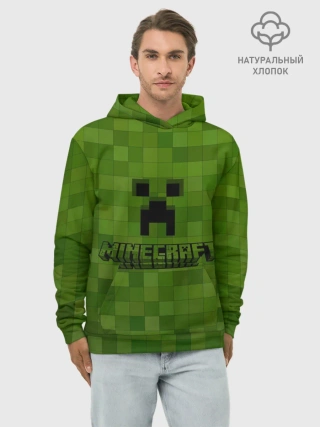 Худи мужской база хлопок / Minecraft