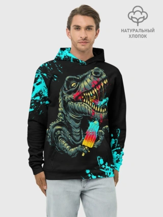 Худи мужской база хлопок / Godzilla