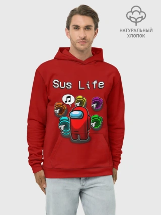 Худи мужской база хлопок / Sus Life