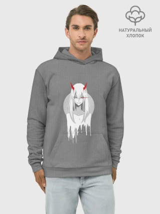 Худи мужской база хлопок / Убийца Напарников Zero Two