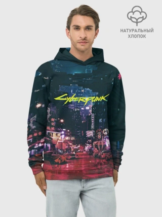 Худи мужской база хлопок / Cyberpunk 2077