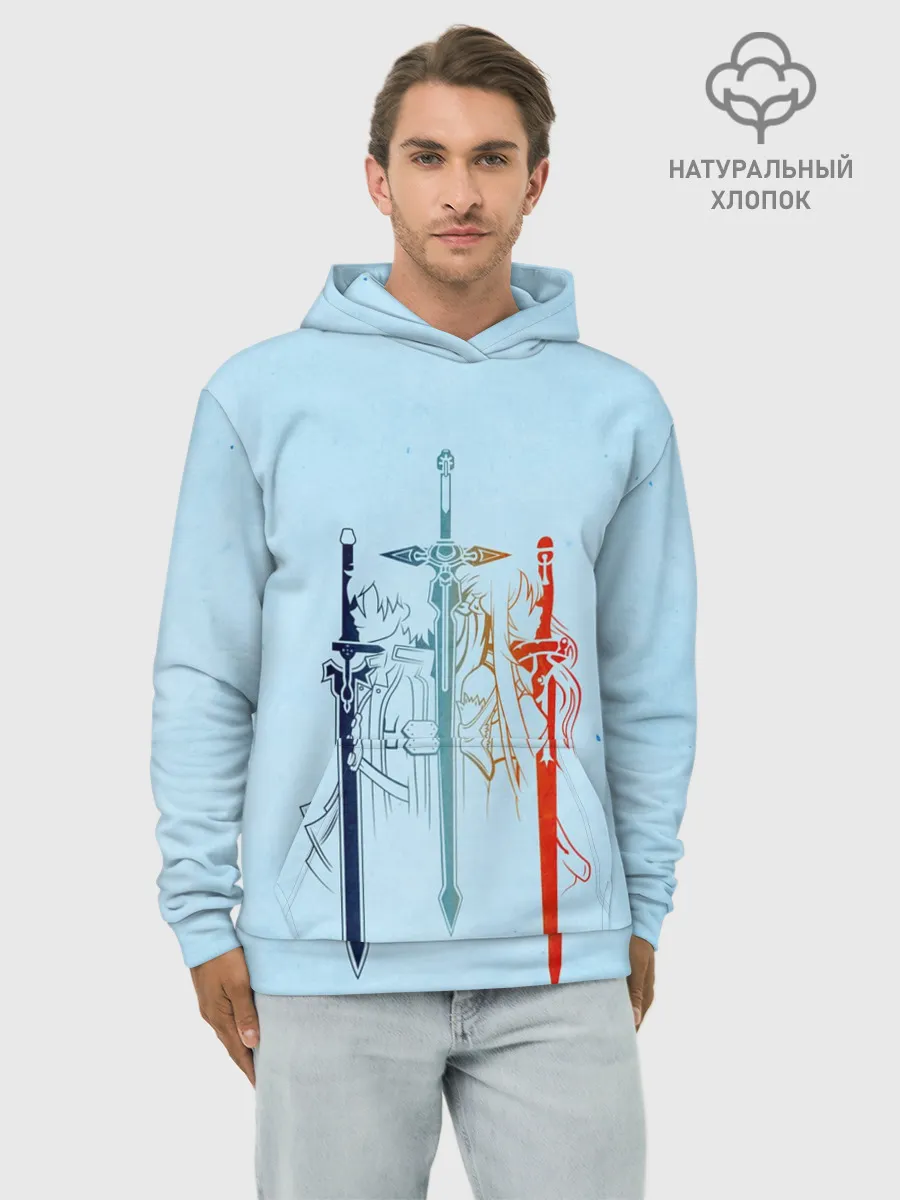 Sword Art Online / Худи мужской база хлопок, S
