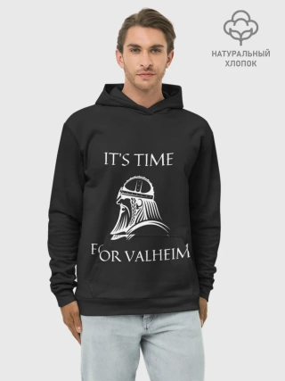 Худи мужской база хлопок / Its time for Valheim