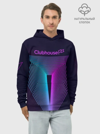 Худи мужской база хлопок / clubhouse