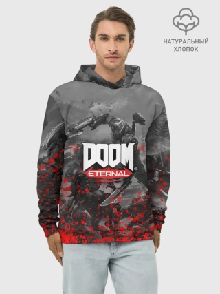 Худи мужской база хлопок / DOOM