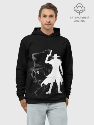 Худи мужской база хлопок / Силуэт Hellsing