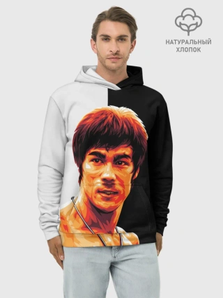 Худи мужской база хлопок / Bruce Jeet Kune Do