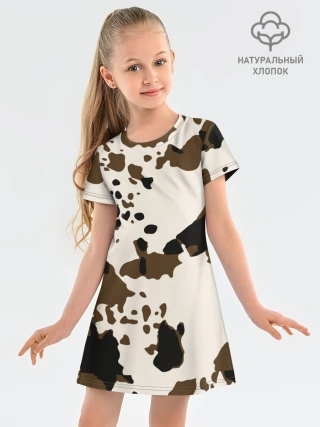 Платье детское из хлопка / CowPrint