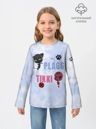Детский лонгслив хлопок / Plagg Tikki