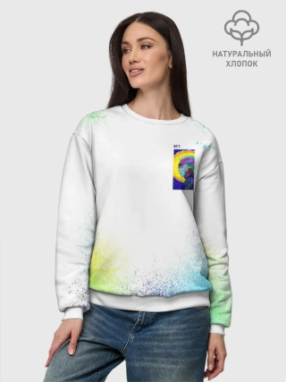 Свитшот женский базовый из хлопка / 887_Spray