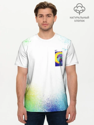 Мужская базовая футболка хлопок / 887_Spray