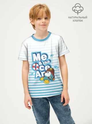 Детская футболка хлопок / Ам Ням TShirtStripes