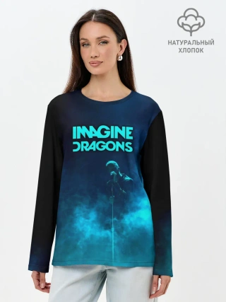 Лонгслив женский. Хлопок / Imagine Dragons