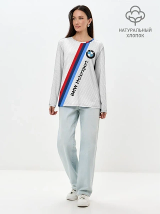 Лонгслив женский. Хлопок / BMW MOTORSPORT CARBON | БМВ