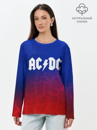 Лонгслив женский. Хлопок / AC/DC angel&devil