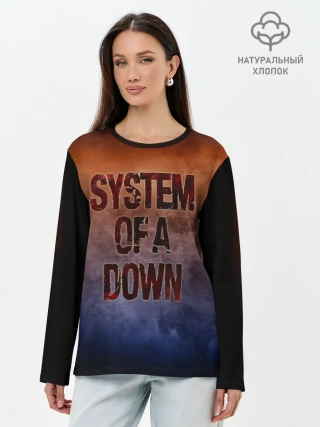 Лонгслив женский. Хлопок / System of a Down