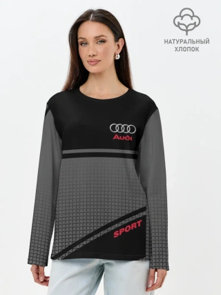 Лонгслив женский. Хлопок / AUDI SPORT