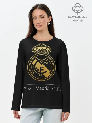 Лонгслив женский. Хлопок / Real Gold Edition