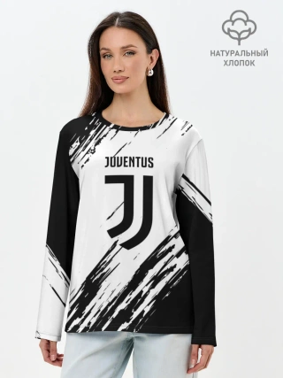Лонгслив женский. Хлопок / JUVENTUS SPORT