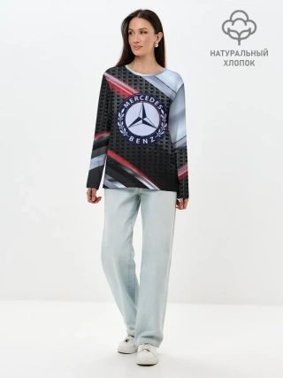 Лонгслив женский. Хлопок / MERCEDES high speed collection