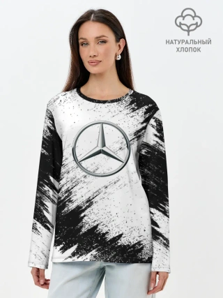 Лонгслив женский. Хлопок / Mercedes