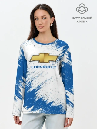 Лонгслив женский. Хлопок / Chevrolet