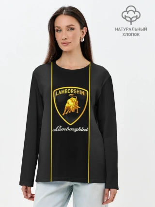 Лонгслив женский. Хлопок / Lamborghini