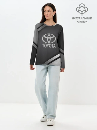 Лонгслив женский. Хлопок / TOYOTA SPORT