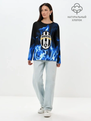 Лонгслив женский. Хлопок / JUVENTUS